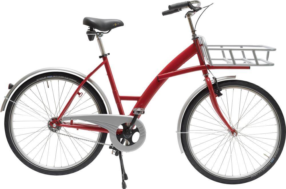 Produktbild Lindner Transportfahrrad Modus rot mit Lastenträger 30kg
