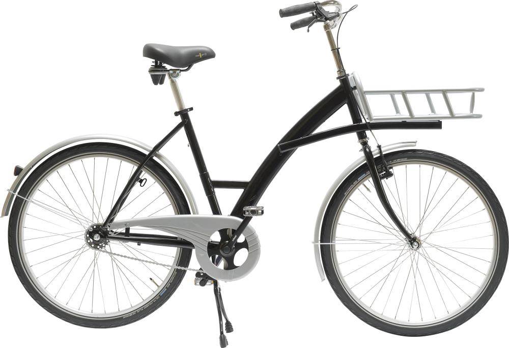 Produktbild Lindner Transportfahrrad Modus schwarz mit Lastenträger 30kg