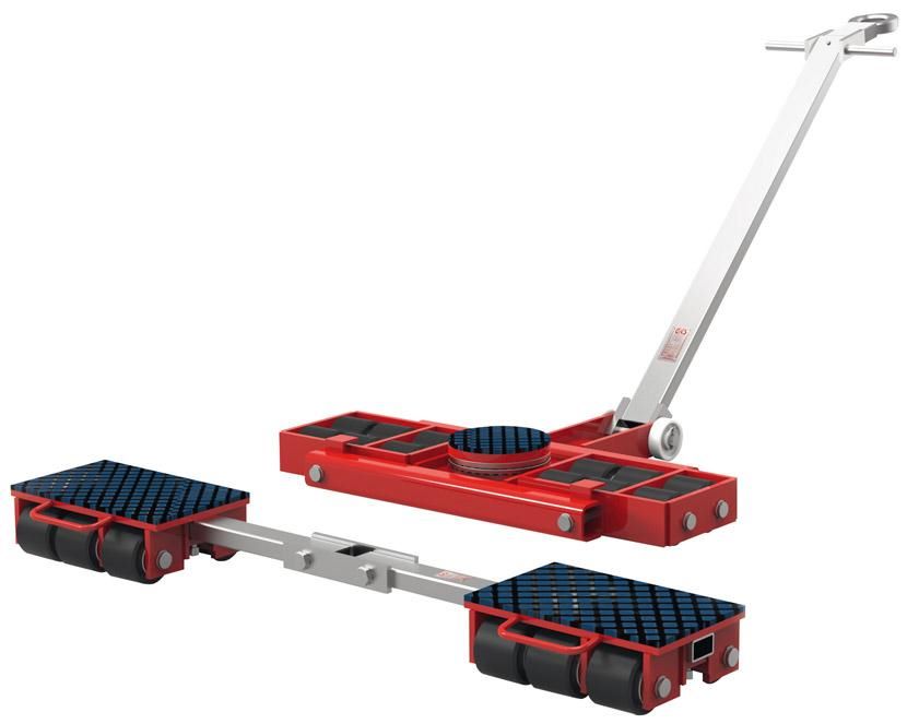 Produktbild GKS Transportfahrwerk bis 9000 kg lenkbar Lenkstangenlänge 1080 mm