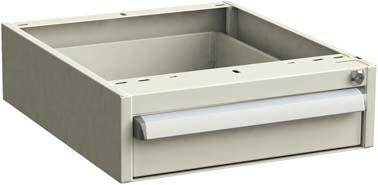 Produktbild Treston Schubladenblock 45 14 ESD 450x520x140mm hellgrau RAL 7035 1x100mm