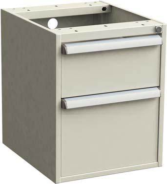 Produktbild Treston Schubladenblock 45 56 ESD 450x520x560mm hellgrau RAL 7035 1x200mm