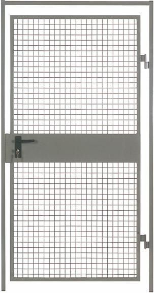 Produktbild TTS Einzeltür Trennwandsystem Vario BxH 1000x2200 mm RAL 5010 Drahtgitter