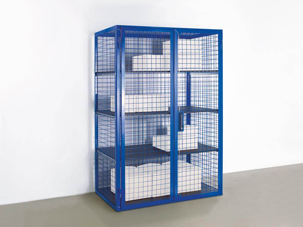 Produktbild TTS Lagerbox indoor RAL 5002 1250 x 800 x 1850 mm