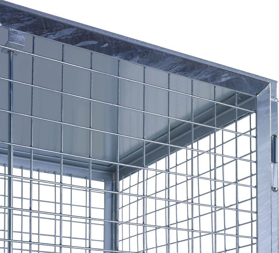 Produktbild TTS Lagerbox outdoor feuerverzinkt 1250 x 800 x 1970 mm bild 2