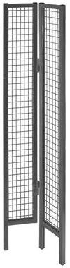 Produktbild TTS Drahttrennwandsystem Vario Eckelement Vario B 480 / 480 x H 2200 mm RAL 5010