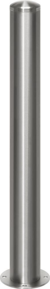 Produktbild Urbanus Edelstahl Sperrpfosten rund zum Aufdübeln mit Bodenplatte bild 2
