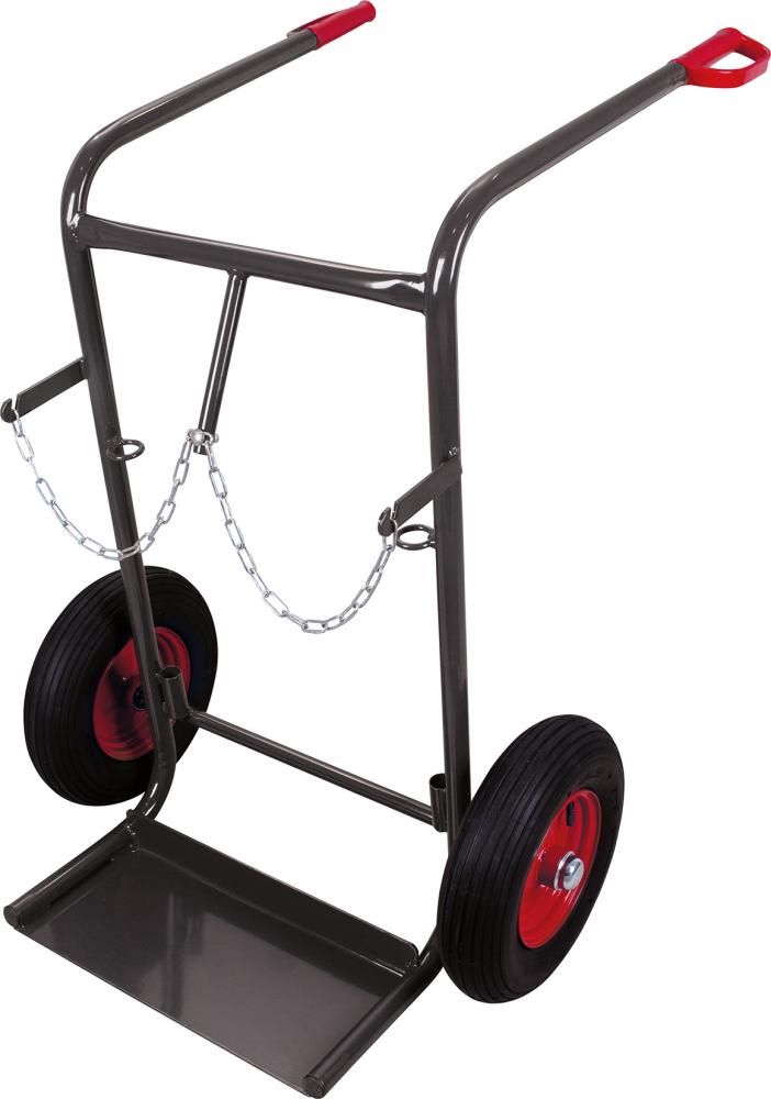 Produktbild VARIOfit Stahlflaschenkarre 2 x 40 bis 50 Liter RAL 7016 fk 1301 AG