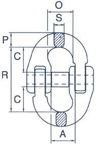 Produktbild FS Hebetechnik Verbindungsglied GK 8 Durchmesser 32 mm Tragfähigkeit 31500 kg bild 2