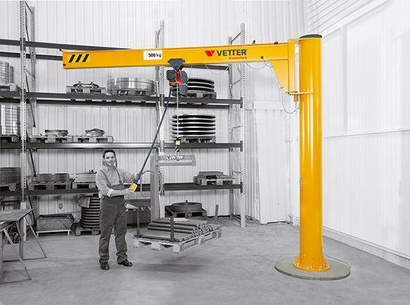Produktbild Vetter Wand Schwenkkran AW Tragfähigkeit 125 kg 4000 mm ohne Elektrokettenzug