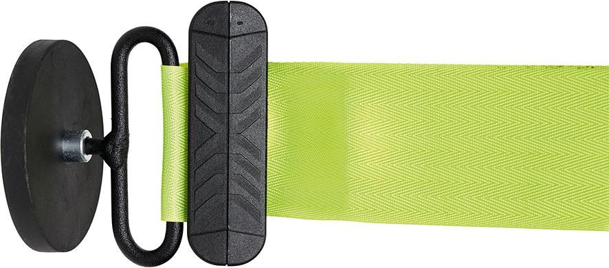 Produktbild Via Guide Wandgurt XXL magnet Absperrgurt extra lang neongelb 12 m