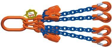 Produktbild FS Hebetechnik Vierstrang Kettengehänge mit Sondergüte Kette 180 x 100 mm 6000 kg