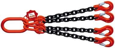 Produktbild FS Hebetechnik Vierstrang Kettengehänge Gabelkopf 135 x 75 mm Tragfähigkeit 1700 kg