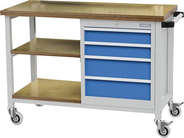Produktbild Bedrunka+Hirth Werkbank mobil Breite 1200mm Tiefe 540mm