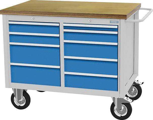 Produktbild Bedrunka+Hirth Werkbank mobil Breite 1250mm Tiefe 750mm Höhe 995mm