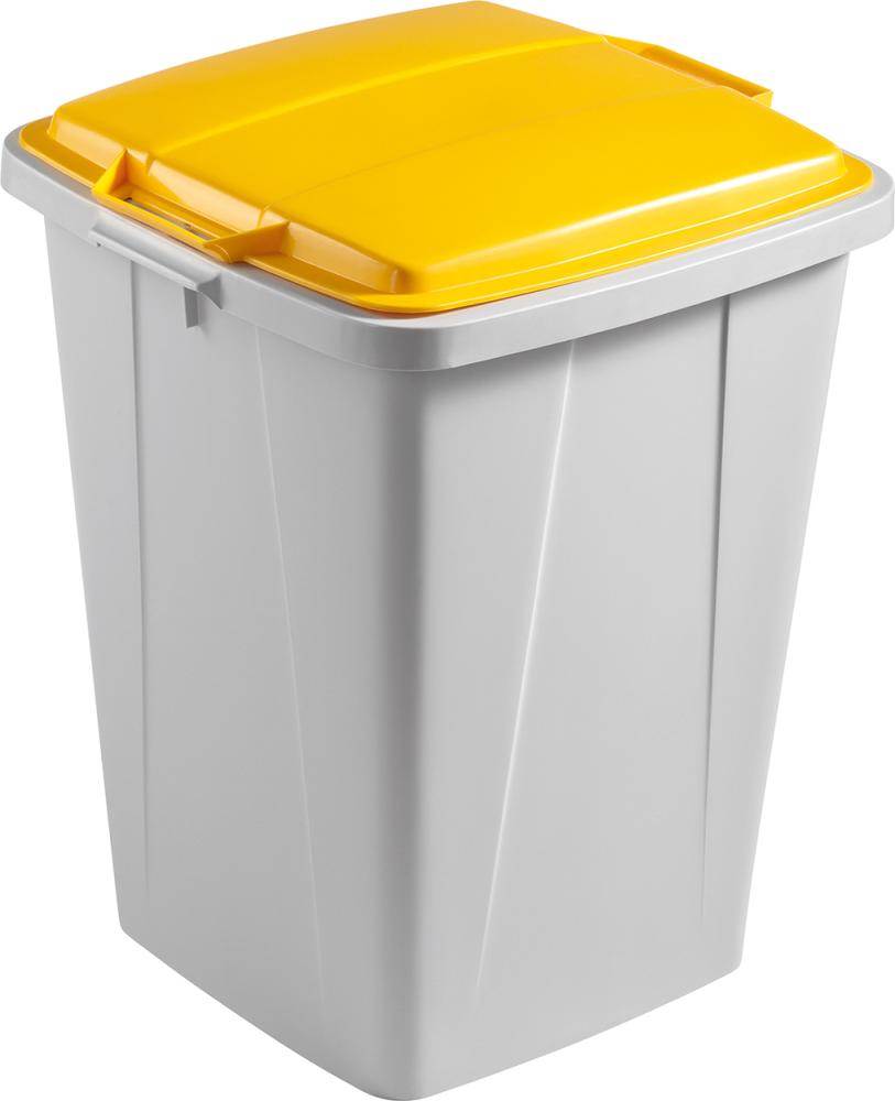 Produktbild Durable Wertstoffsammler 90 Liter mit gelbem Deckel