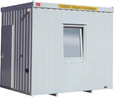 Produktbild Säbu Wohncontainer grau 3000 x 2500 x 2800 mm mit Fenster