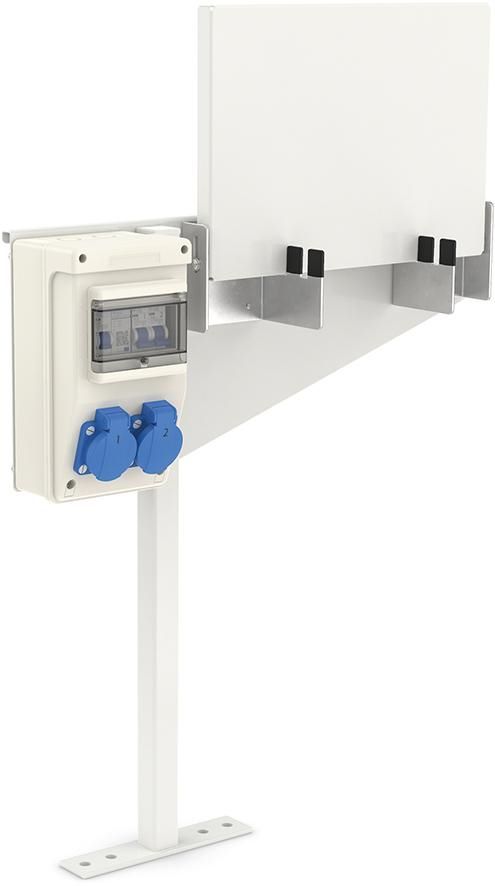 Produktbild WSM E-Bike-Ladevorrichtung für Fahrradgarage RAL 7035