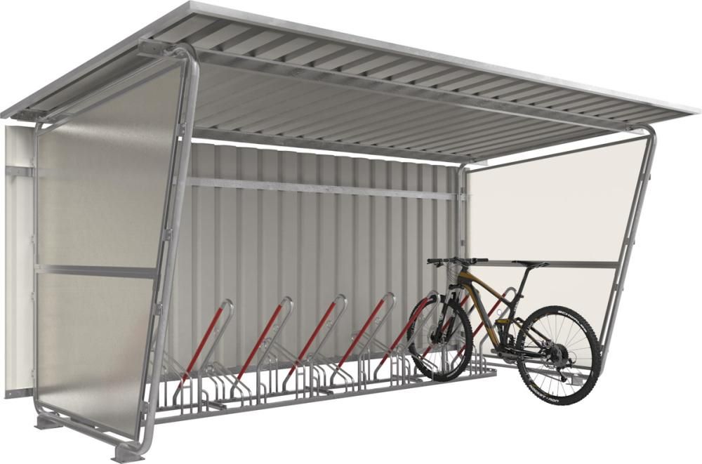 Produktbild WSM Überdachungssystem Modell Siegen Seitenwand für einseitige Grundeinheit