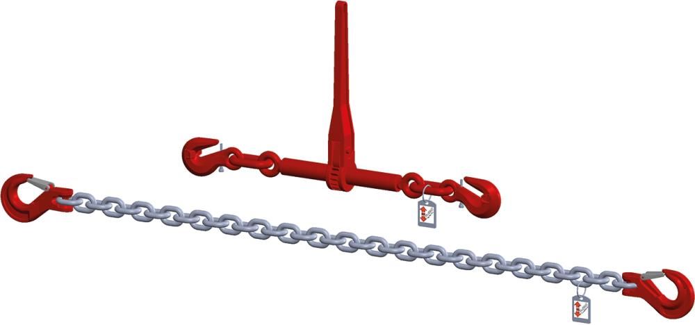 Produktbild FS Hebetechnik Zurrkette 2 teilig 1000 mm mit Verkürzungshaken