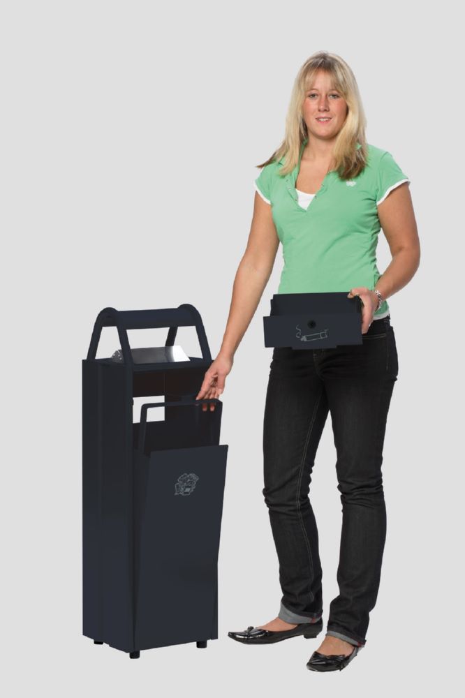 Produktbild Var Abfallbehälter mit Ascher B 30 bild 4