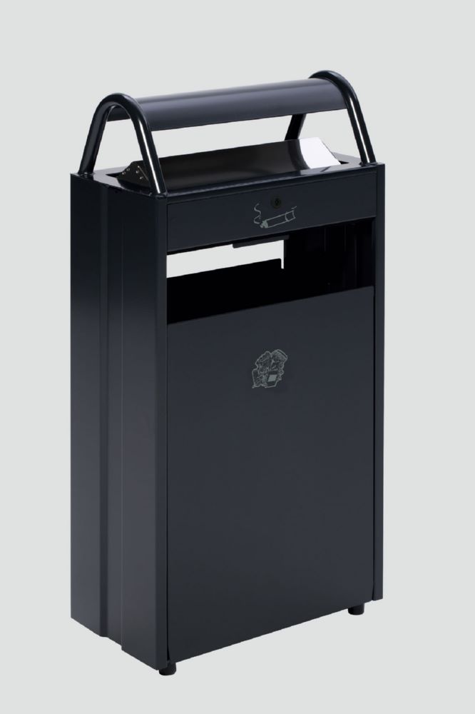 Produktbild Var Abfallbehälter mit Ascher B 48 anthrazit