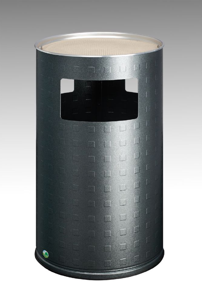 Produktbild Var Abfallsammler Ascher H 75 Alu antiksilber 69,2 Liter