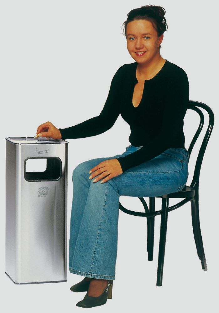 Produktbild Var Abfallsammler Ascher B 26 R Edelstahl 32 Liter bild 4