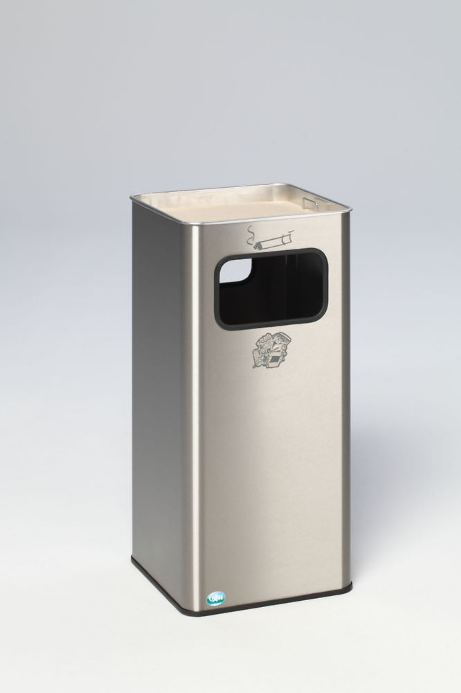 Produktbild Var Abfallsammler Ascher B 33 R Edelstahl 53 Liter