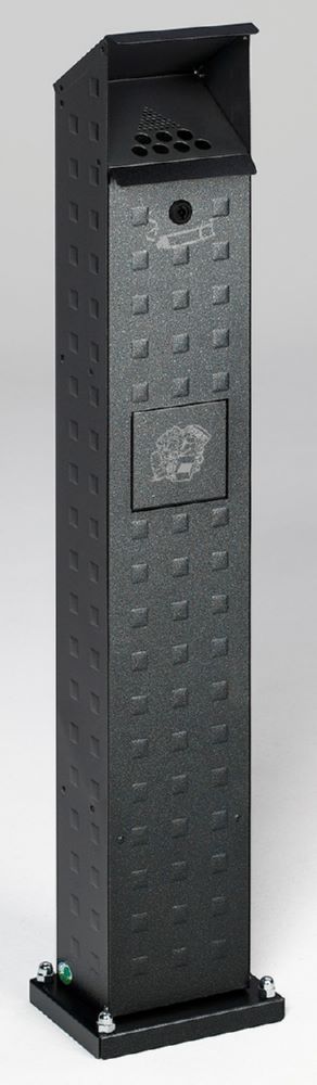 Produktbild Var Abfallsammler Ascher Säule SG 115 Alu eloxiert antiksilber