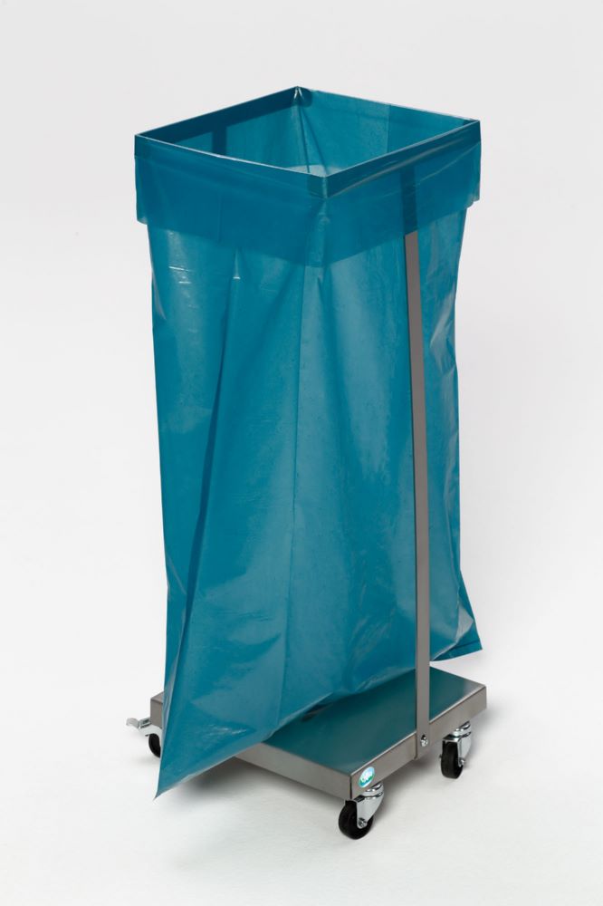 Produktbild Var Abfallsammler Typ SHR 120 Edelstahl fahrbar für 120 Liter Säcke bild 3