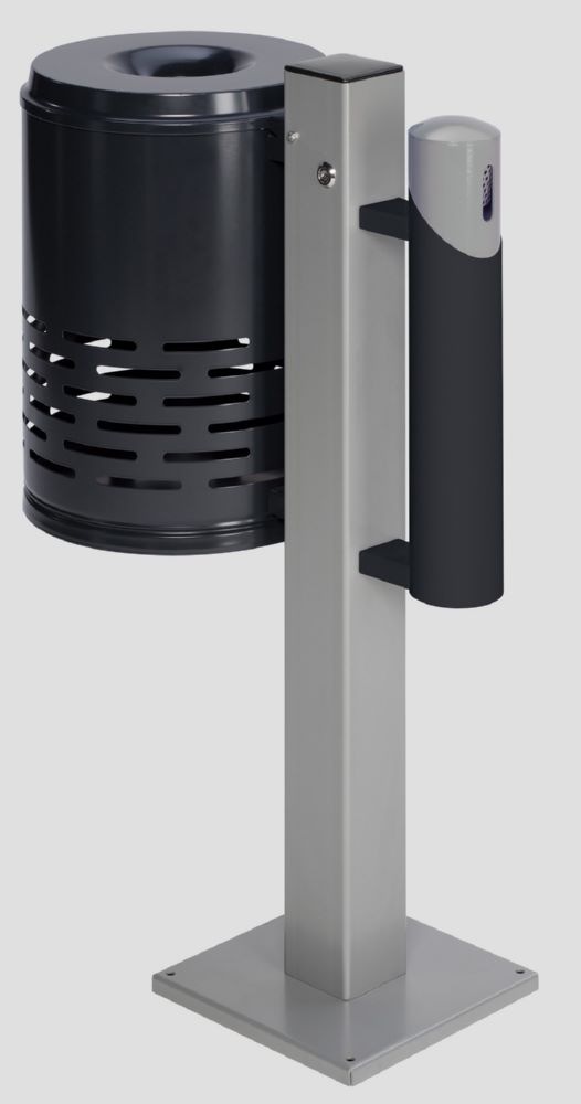 Produktbild Var Abfallsammler Ascher Kombination AG 101 Abfallkorb anthrazit