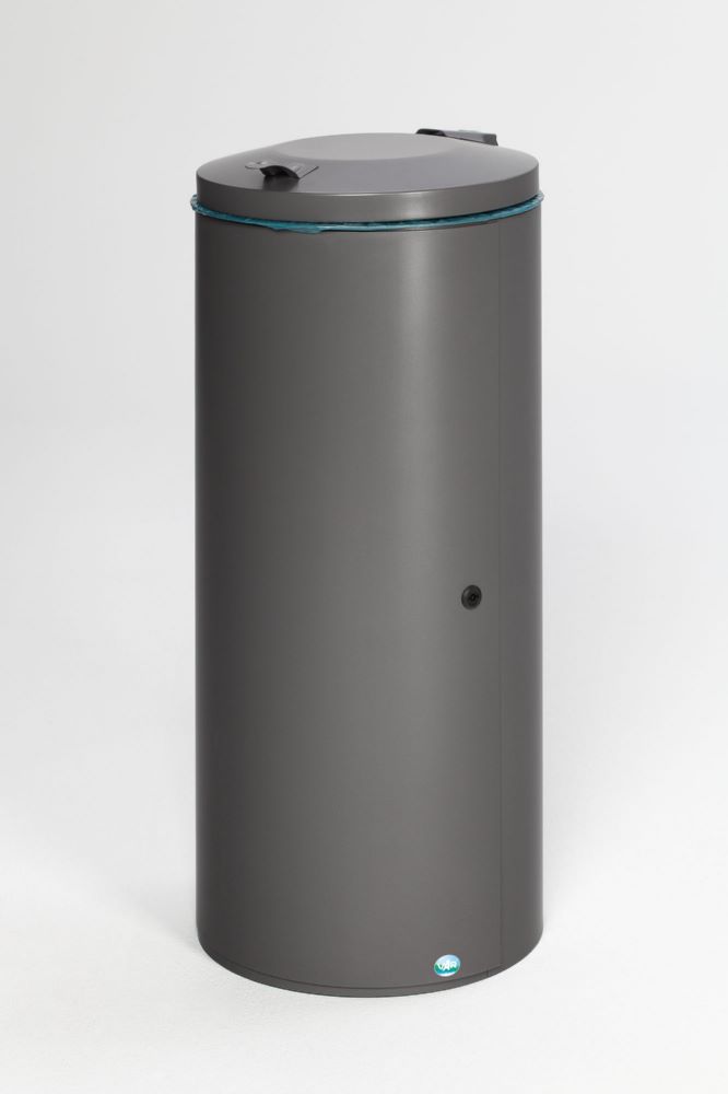 Produktbild Var Abfallsammler grau 120 Liter Einflügeltür mit Doppelbart Schloss