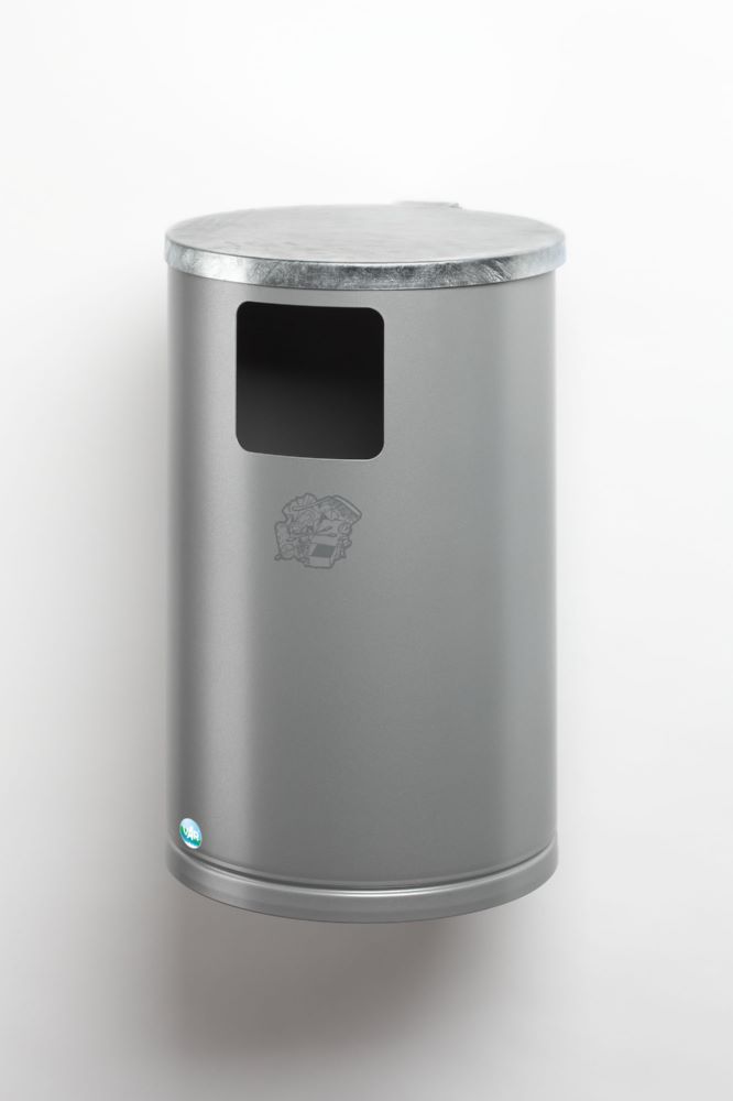 Produktbild Var Abfallsammler Typ WR 1 zur Wand oder Rohrbefestigung silber