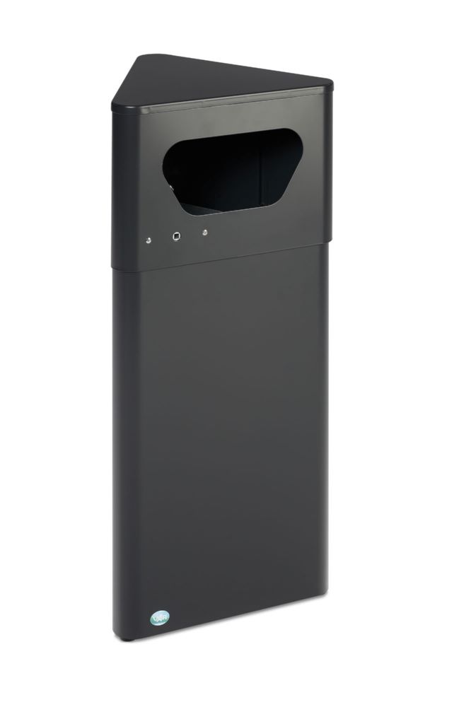 Produktbild Var Abfallsammler DE 41 schwarzgrau verschließbar mit Inneneinsatz