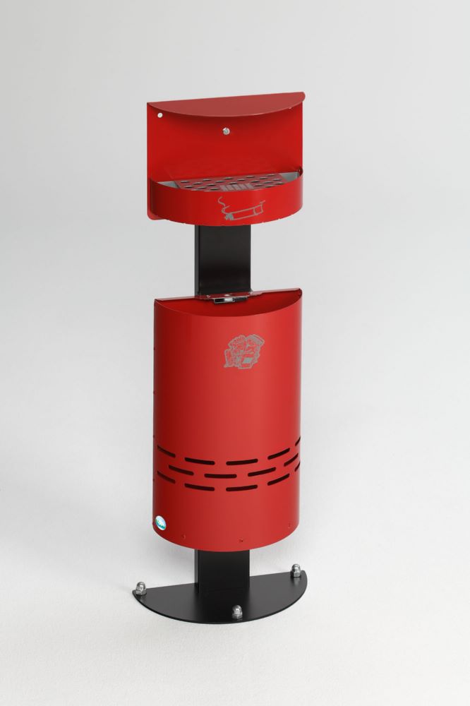 Produktbild Var Ascher Abfall Kombination H 98 rot 13 Liter