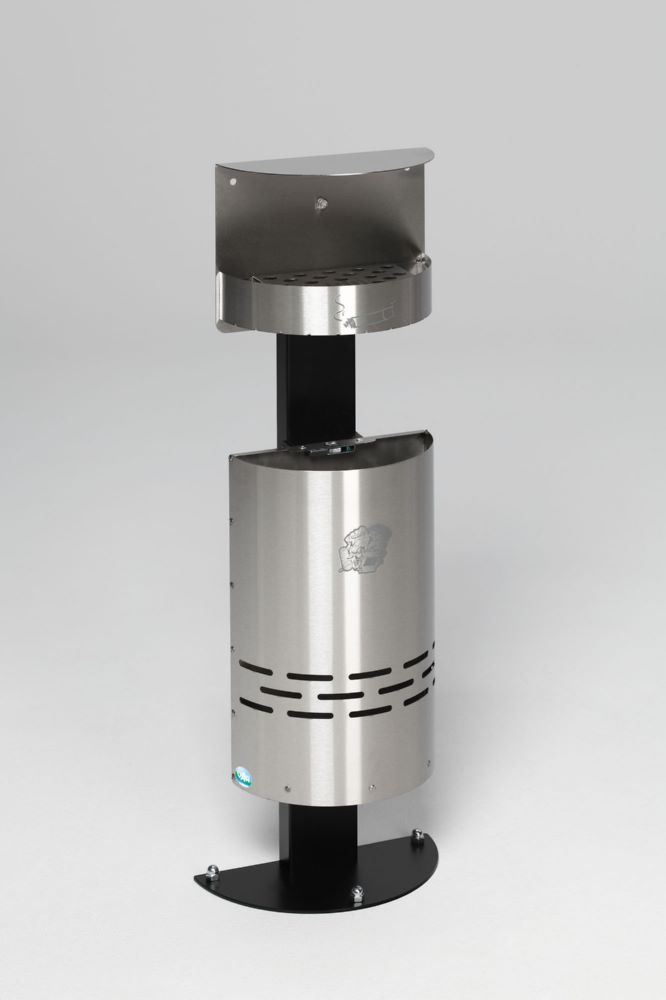 Produktbild Var Ascher Abfall Kombination H 98 Edelstahl matt 13 Liter