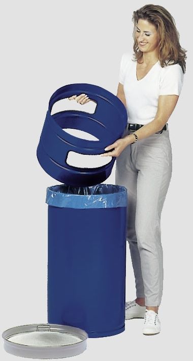 Produktbild Var Ascher Abfallsammler H 100 enzianblau
