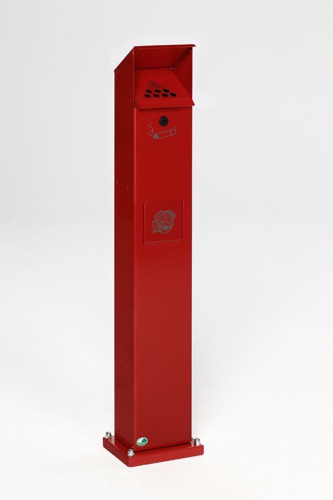 Produktbild Var Ascher Abfallsammler Standsäule SG 115 Höhe 1142 x Breite 235 mm