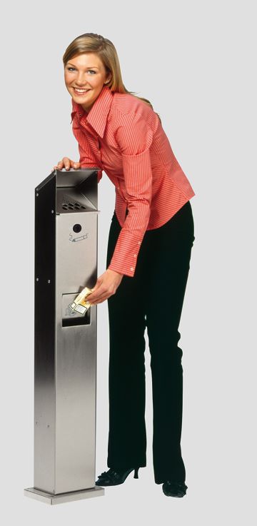 Produktbild VAR Ascher Abfallsammler Standsäule SG 115 Edelstahl bild 2