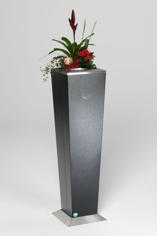 Produktbild Var Ascher H 110 mit Aschereinsatz Einsatz für Pflanzen antik-silber