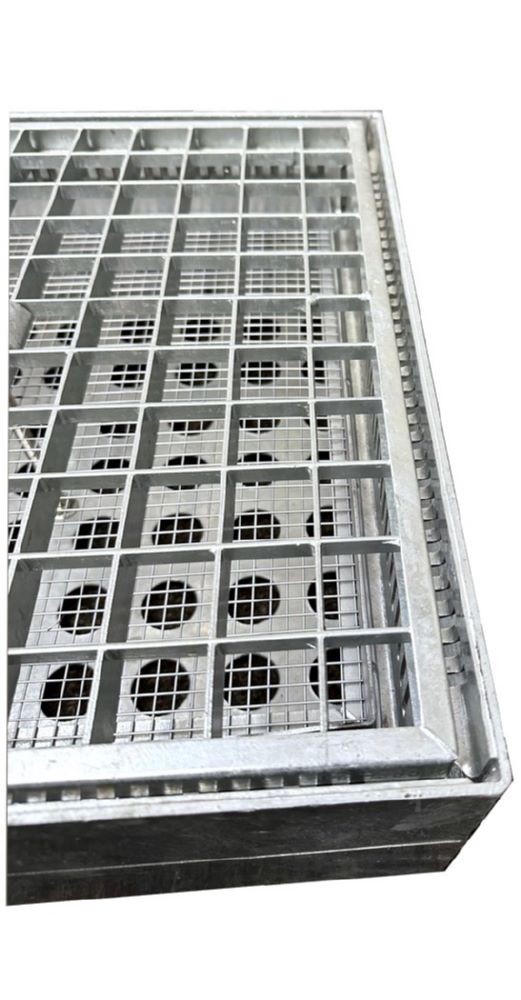 Produktbild VAR Bodenascher für Außenbereich verzinkt 400 x 400 x 150 mm