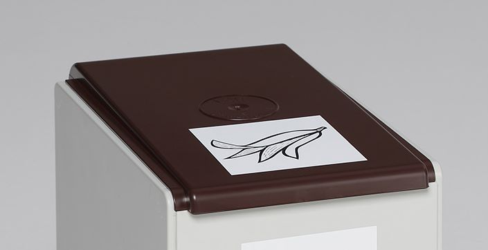Produktbild Var Deckel für Kunststoffcontainer 40 Liter braun bild 2