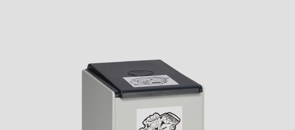 Produktbild Var Deckel für Kunststoffcontainer 40 Liter anthrazit bild 2