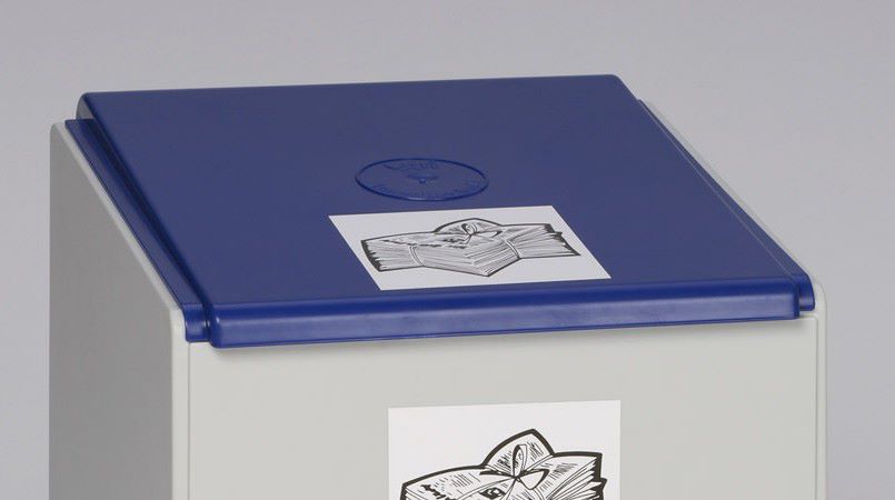 Produktbild Var Deckel für Kunststoffcontainer 60 Liter Farbe blau bild 3