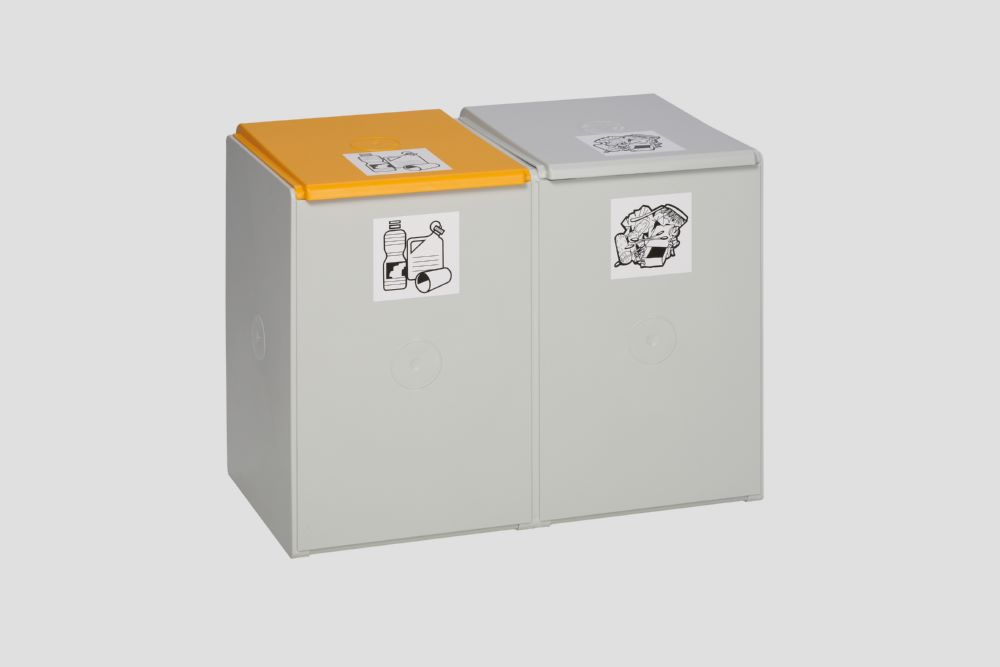 Produktbild Var Deckel für Kunststoffcontainer 60 Liter Farbe gelb bild 5