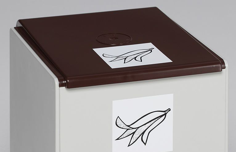 Produktbild Var Deckel für Kunststoffcontainer 60 Liter Farbe braun bild 3