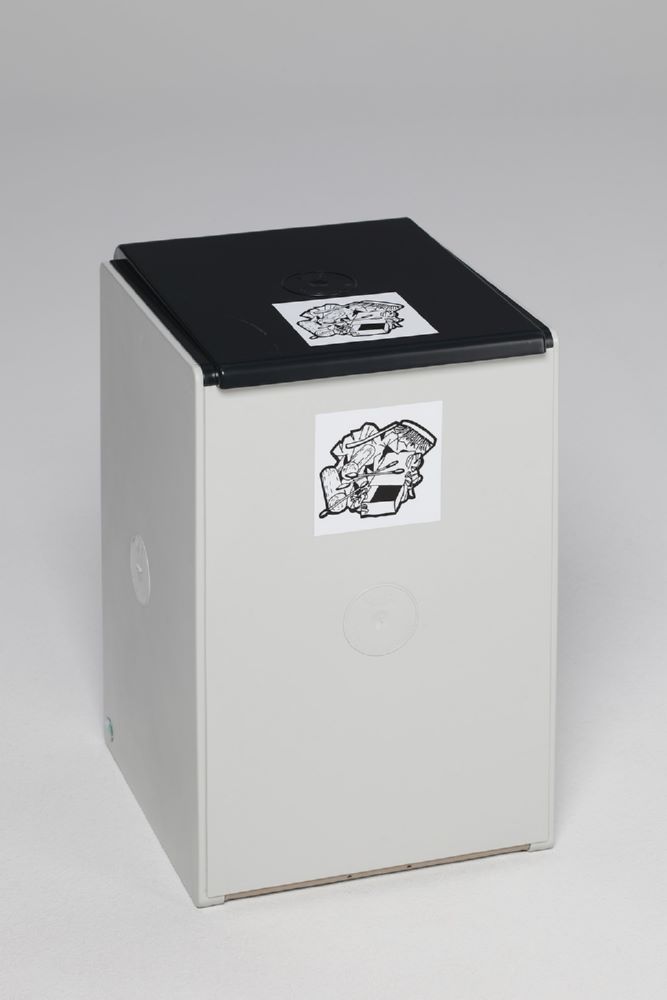 Produktbild Var Deckel für Kunststoffcontainer 60 Liter Farbe anthrazit bild 2