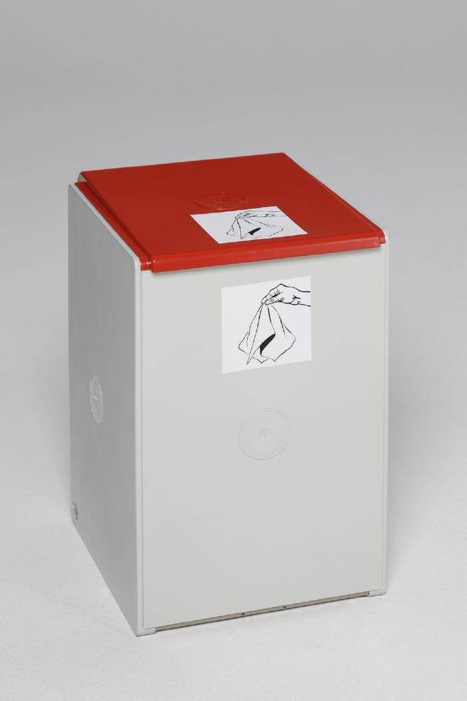 Produktbild Var Deckel für Kunststoffcontainer 60 Liter Farbe rot bild 2