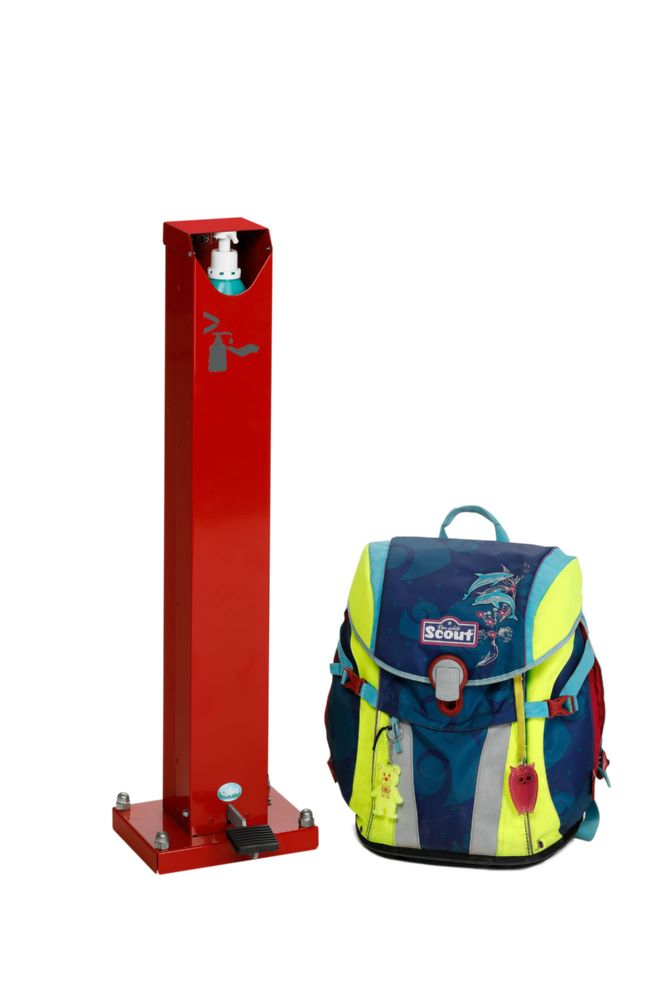 Produktbild VAR Handdesinfektionsstation 85 mit Pedal rot