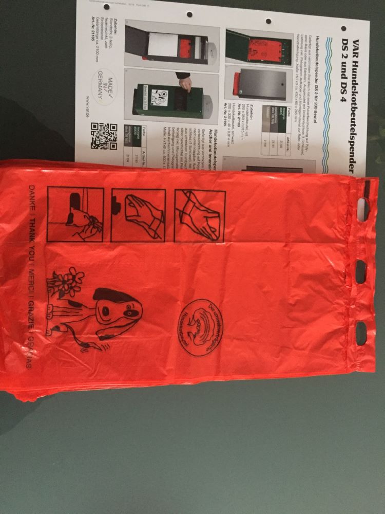 Produktbild Var Hundekotbeutel rot 1000 Stück